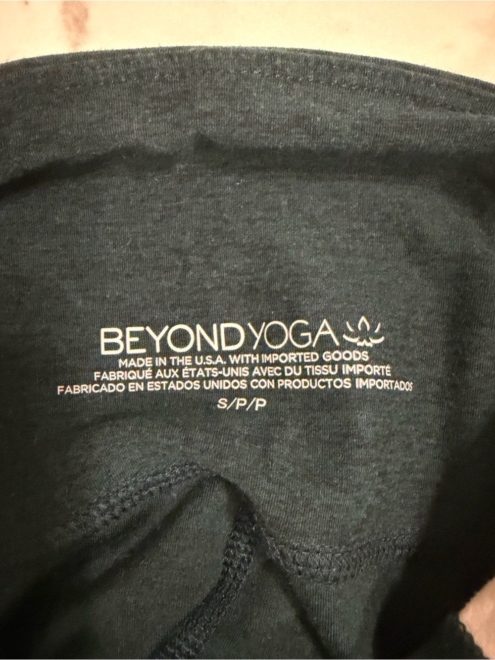 Beyond Yoga Spacedye Sports Bra & Leggings Set - Dark Spruce and Eggshell S - Picture 4 of 4